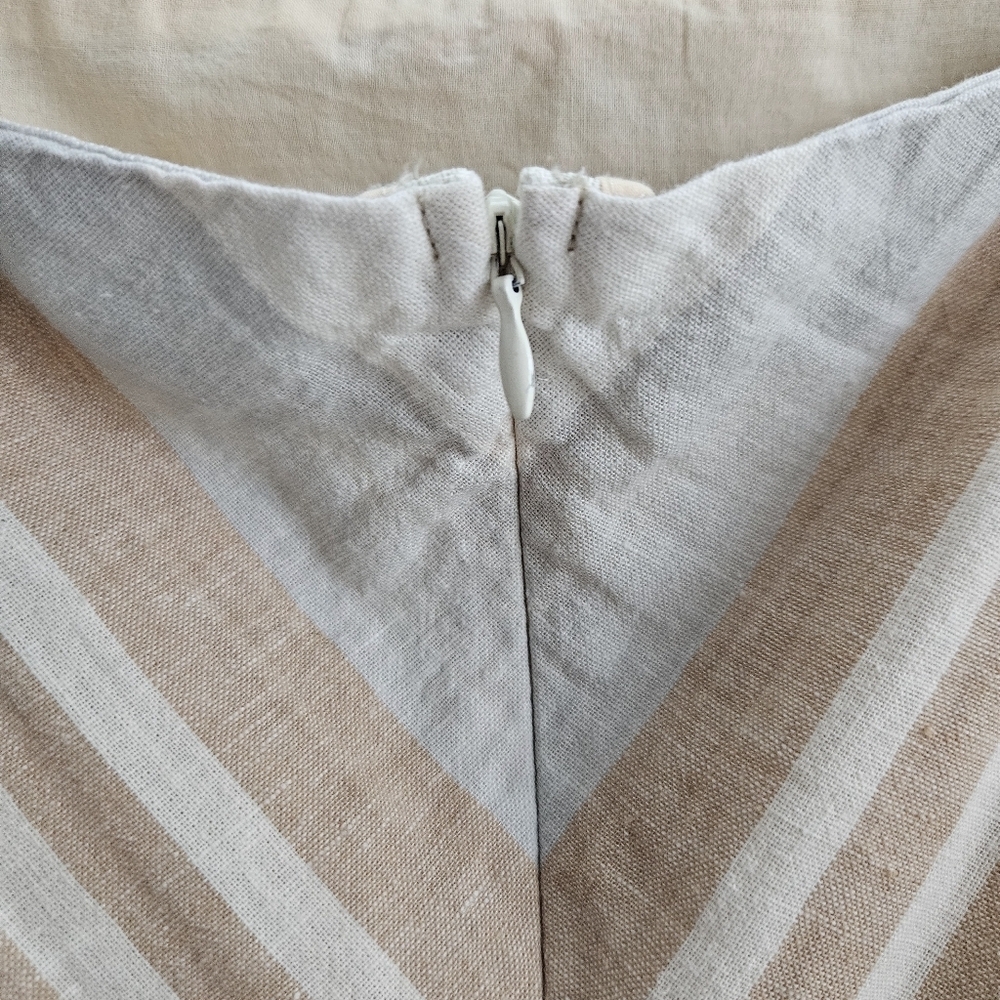 Anthropologie Tan and Cream Striped Jumpsuit - Picture 10 of 16